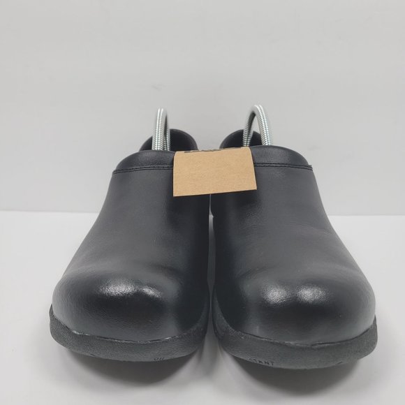 Mozo Forza Oil Slip Resistant Traction Women's Black Leather Clog US Size 9 NWT - Picture 3 of 8